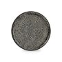 Teller flach 27cm schwarz Gravel