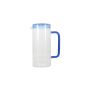 Karaffe 120cl mit Deckel blau Cruse