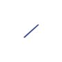 Trinkhalm 20cm Glas blau Cruse - Set/4