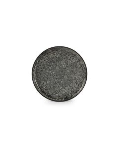 Teller flach 20cm schwarz Gravel