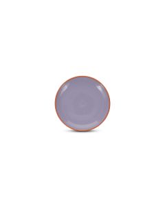 Teller flach 18xH2,5cm lila/orange Duo