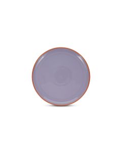 Teller flach 26xH2,5cm lila/orange Duo