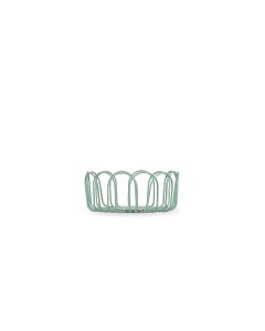 Panier métallique 16xH7cm vert Flores
