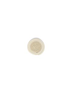 Glasuntersetzer 10cm cream white Piff - 4er-Set