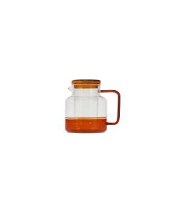 Théière 95cl avec filtre en verre amber Liv