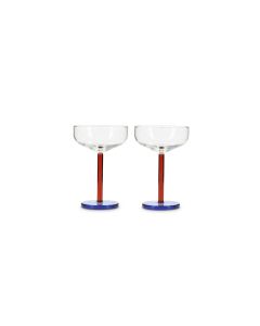 Verre à champagne 21cl coupe Bobbie - Lot de 2