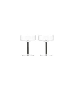 Champagneglas 20cl coupe grijs Fizz - Set van 2