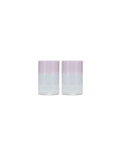 Glas 36,5cl pink Cruse - 2er-Set