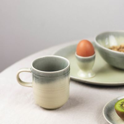 Mug 38cl green/grey Flint
