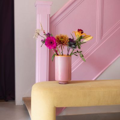Vase 15xH26cm blush pink Milo