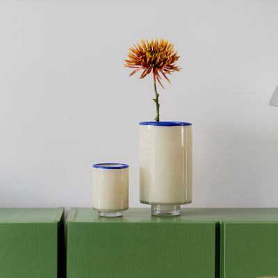 Vase 15xH26cm cream white Milo