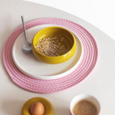 Bol 16xH5,5cm mustard yellow Billie - set/2