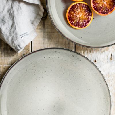 Plate 26cm green Freckles