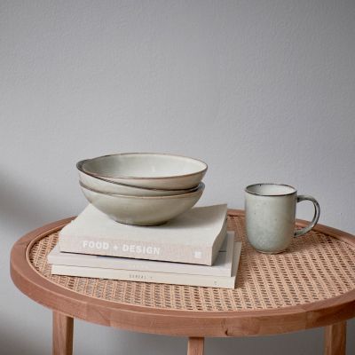 Deep plate 19,5xH6cm green Freckles
