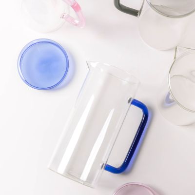 Carafe 120cl with lid blue Cruse
