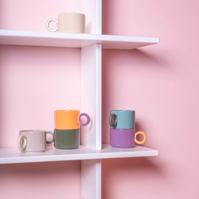 Mug 28cl green/blue Lou