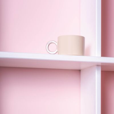 Mug 28cl beige/grey Lou