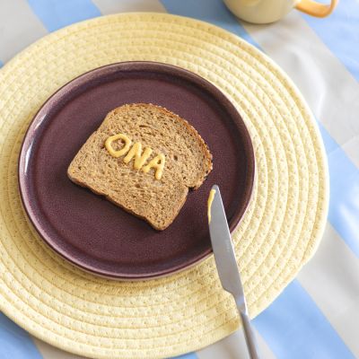 Assiette plate 22cm raspberry Duna