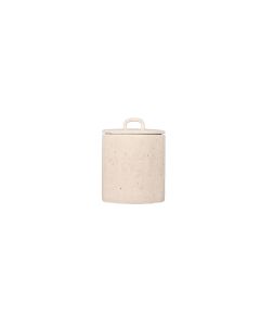 Canister 11xH14,5cm with lid beige Fika