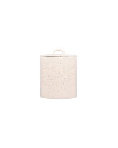Canister 14xH18cm with lid beige Fika