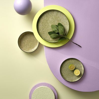 Assiette plate 20cm vert Gravel
