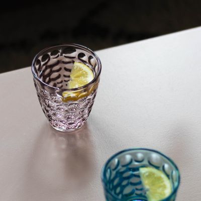 Glas 22cl roze Bubble - Set van 4