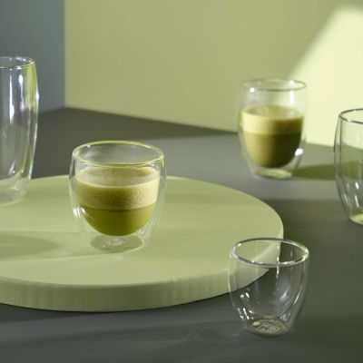 Beker 44cl dubbelwandig glas Vienna - Set van 2