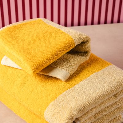 Handdoek 30x50cm sunny yellow Pixie - Set van 2