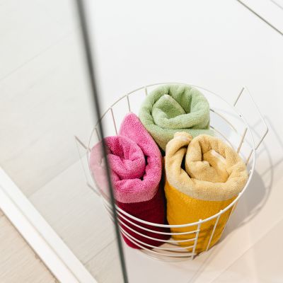 Badhanddoek 70x140cm sunny yellow Pixie - Set van 2