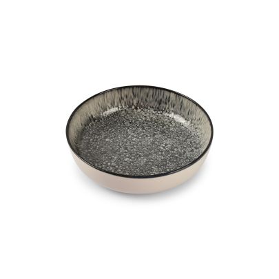 Diep bord 18,5xH5cm zwart Gravel