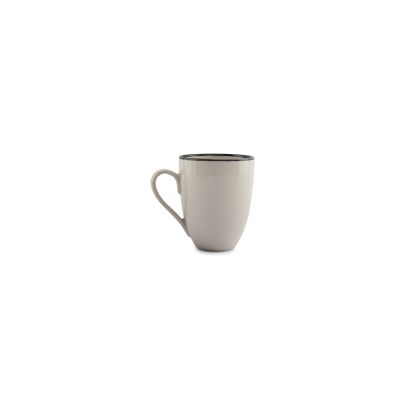 Beker 35cl wit/zwart Gravel