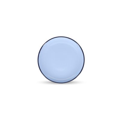 Plat bord 18xH2,5cm blue Duo