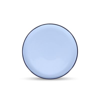 Plat bord 26xH2,5cm blue Duo