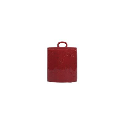 Vorratsdose 11xH14,5cm mit Deckel burgundy Fika