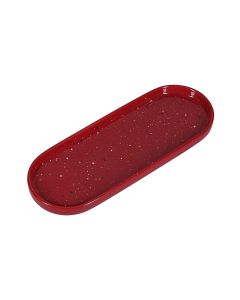 Serving dish 28,5x10cm burgundy Fika