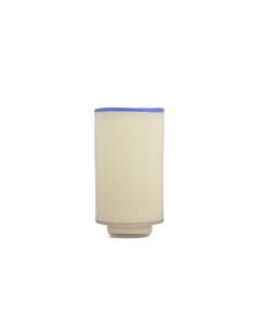 Vase 12xH21,5cm cream white Milo