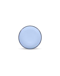 Plat bord 18xH2,5cm blue Duo