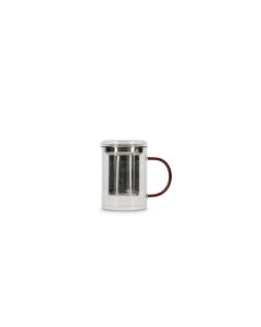 Teebecher 43cl mit Filter und Deckel amber Liv