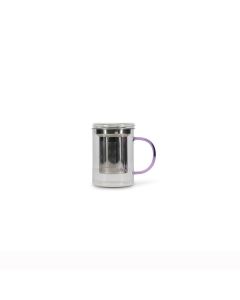 Teebecher 43cl mit Filter und Deckel lila Liv