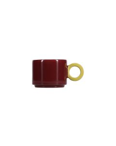 Chope 28cl burgundy pink/mustard yellow Lou