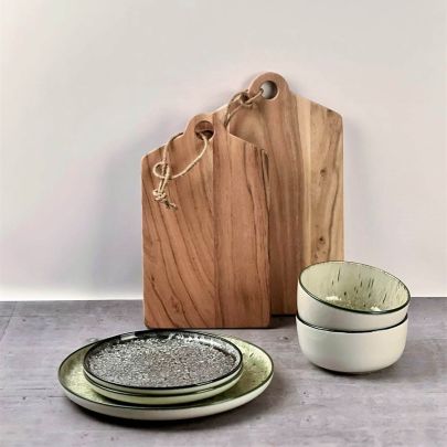 Plat bord 27cm zwart Gravel