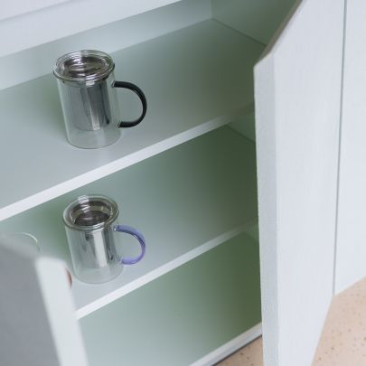 Theebeker 43cl met filter en deksel groen Liv