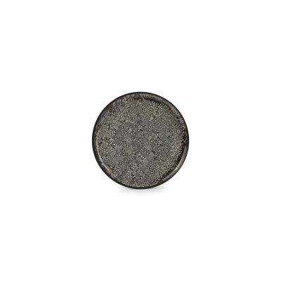 Flat Plate 27cm Black Gravel – Set of 2