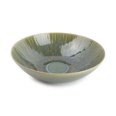 Diep bord 24xH7cm groen Luce