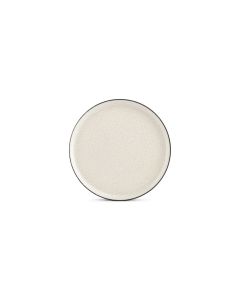 Flacher Teller 27cm Weiß Gravel – 2er-Set  