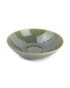 Diep bord 24xH7cm groen Luce