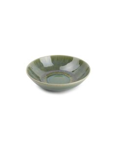Kom 17xH5cm groen Luce