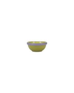 Kom 15,5xH6,5cm groen/paars Duo