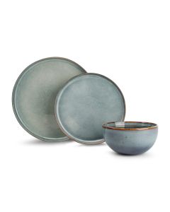 Dinner set 12 pieces blue Duna