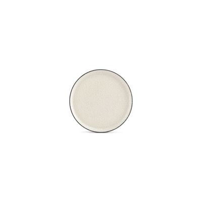 Assiette plate 20cm blanche Gravel - Set de 2  